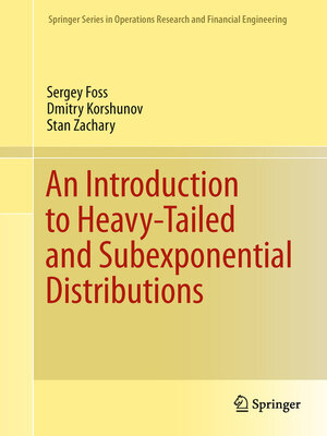 cover image of An Introduction to Heavy-Tailed and Subexponential Distributions